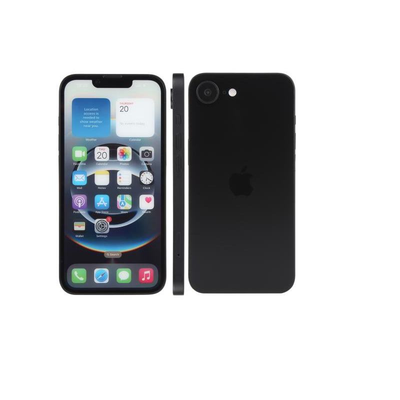 iPhone 17e Noir factice écran type allumé