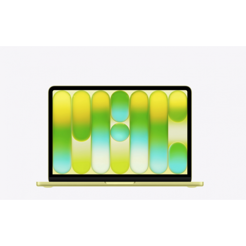 MacBook neo factice jaune agrume