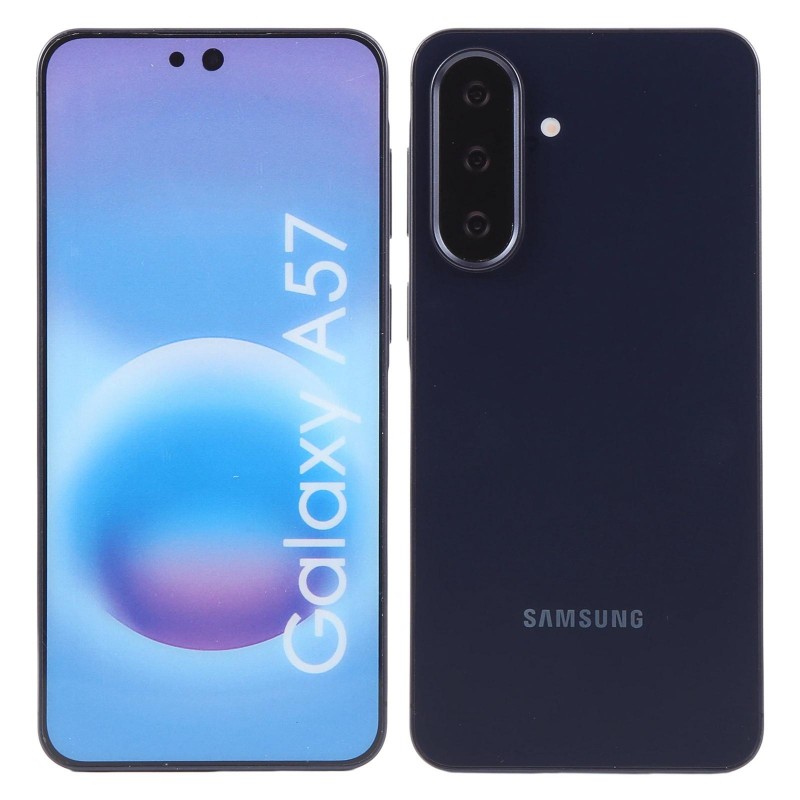 Samsung Galaxy A57 factice écran type allumé bleu Marine
