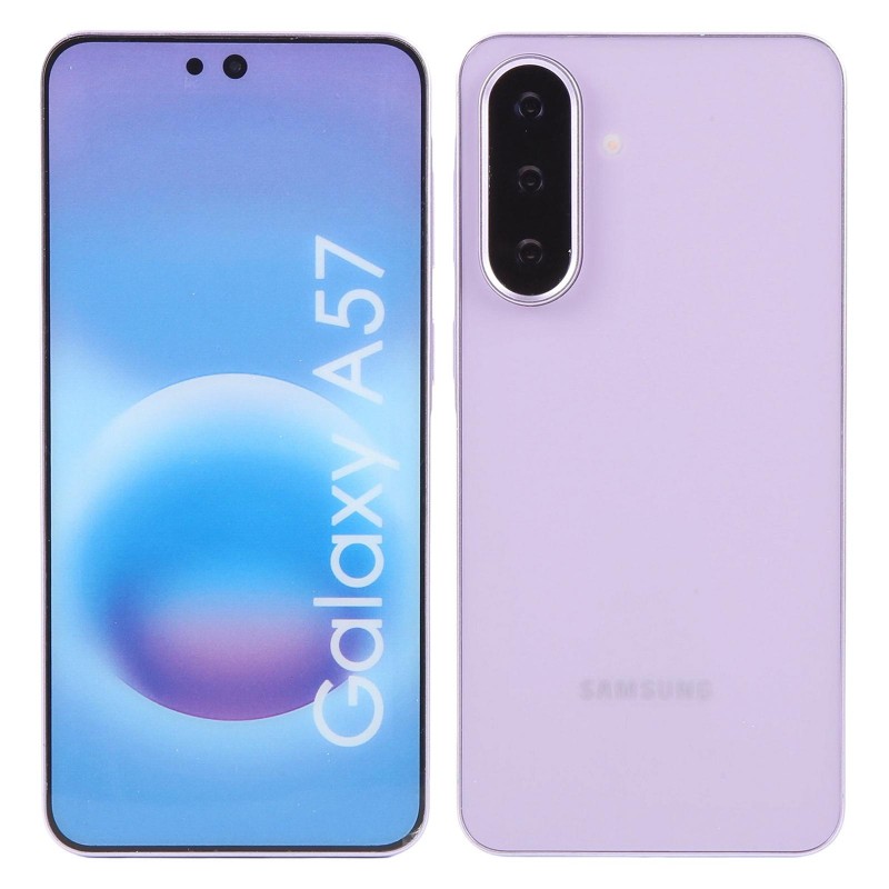 Samsung Galaxy A57 factice écran type allumé Lavande