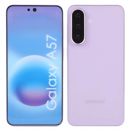 Samsung Galaxy A57 factice écran type allumé Lavande